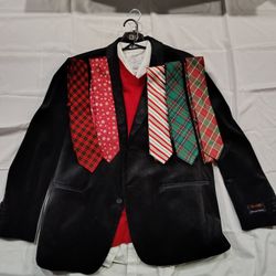 NEW Men's Velvet Holiday Dinner Jacket 48L