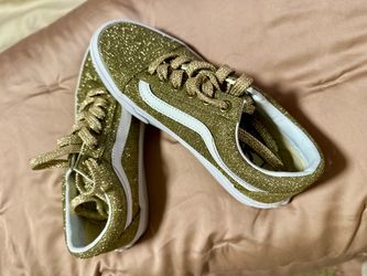 Vans Gold Glitter Old Skool Sneakers - Women’s 6 / Men’s 4.5