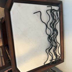 Antique Marble Bar/wine Cart