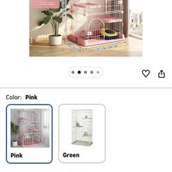 Hamiledyi 4-Tier Cat Cage Indoor Large Cat Enclosure with 1 Ramp Ladders 3 Platforms 3 Doors Metal Cat Playpen Outdoor Kitten Cage for 1-3 Small and M