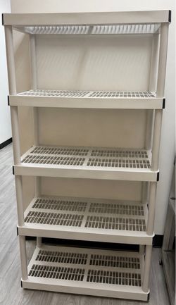 5-Tier Plastic Storage Shelving Unit