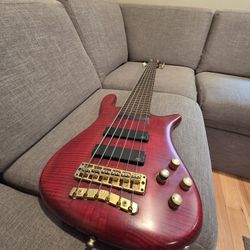 Warwick German Custom Shop Streamer Stage I - 6-String Bass - Transparent Burgundy/Red