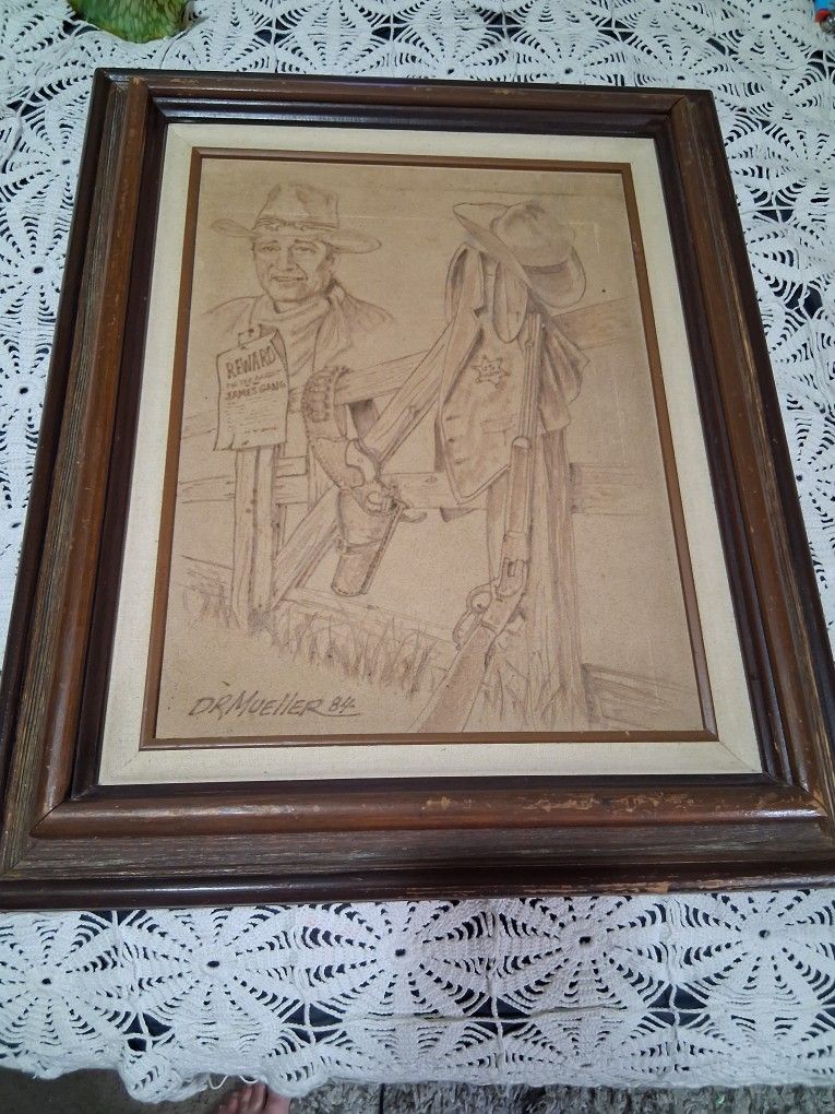 DR Mueller Artwork Of JOHN WAYNE