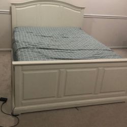 Bed With Box Frame And Mattress For Sale