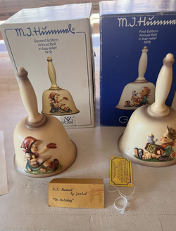 Vintage M.J. Hummel Goebel Annual Bells – 1978 & 1979 – First & Second Editions – Original Boxes