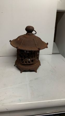 Vintage Antique Y4272 TOUROU Iron Hanging Lantern Home Decor