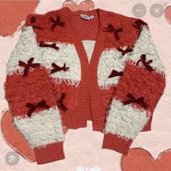 Might Fine Bow Cardigan 