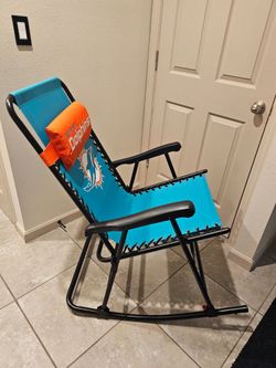 Miami Dolphins zero gravity rocking chair