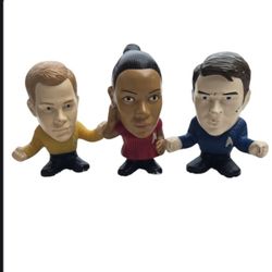 Star Trek big head talking Burger King figures x3
