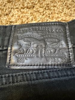 Levi's 510 Skinny Fit Jeans Mens Size 32x30 Black