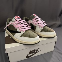 (Used) Size 7.5 - Travis Scott x Air Jordan 1 Retro OG SP Low Reverse Olive / Medium