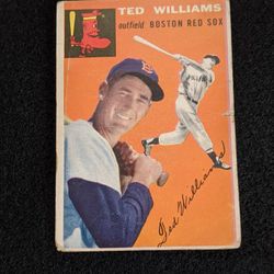 1954 Ted Williams REAL CARD baseball card.