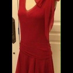 New with tag Rugby Ralph Lauren red 100% silk dress size 2,4,6 org. Price $298.