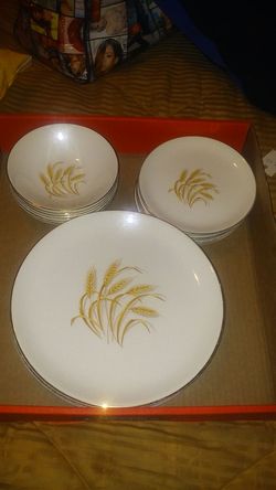 Golden wheat dishes