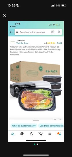 Pallet of To-Go containers