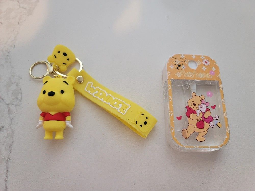 New Winnie The Pooh Perfume & Keychain