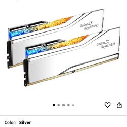 G.SKILL Trident Z5 Royal Neo Series DDR5 RAM (AMD Expo) 32GB (2x16GB) 6000MT/s CL26-36-36-96, Silver