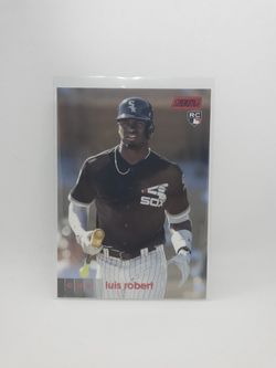 2020 Topps Stadium Club Luis Robert Rookie Red Foil Parallel RC #289 White Sox