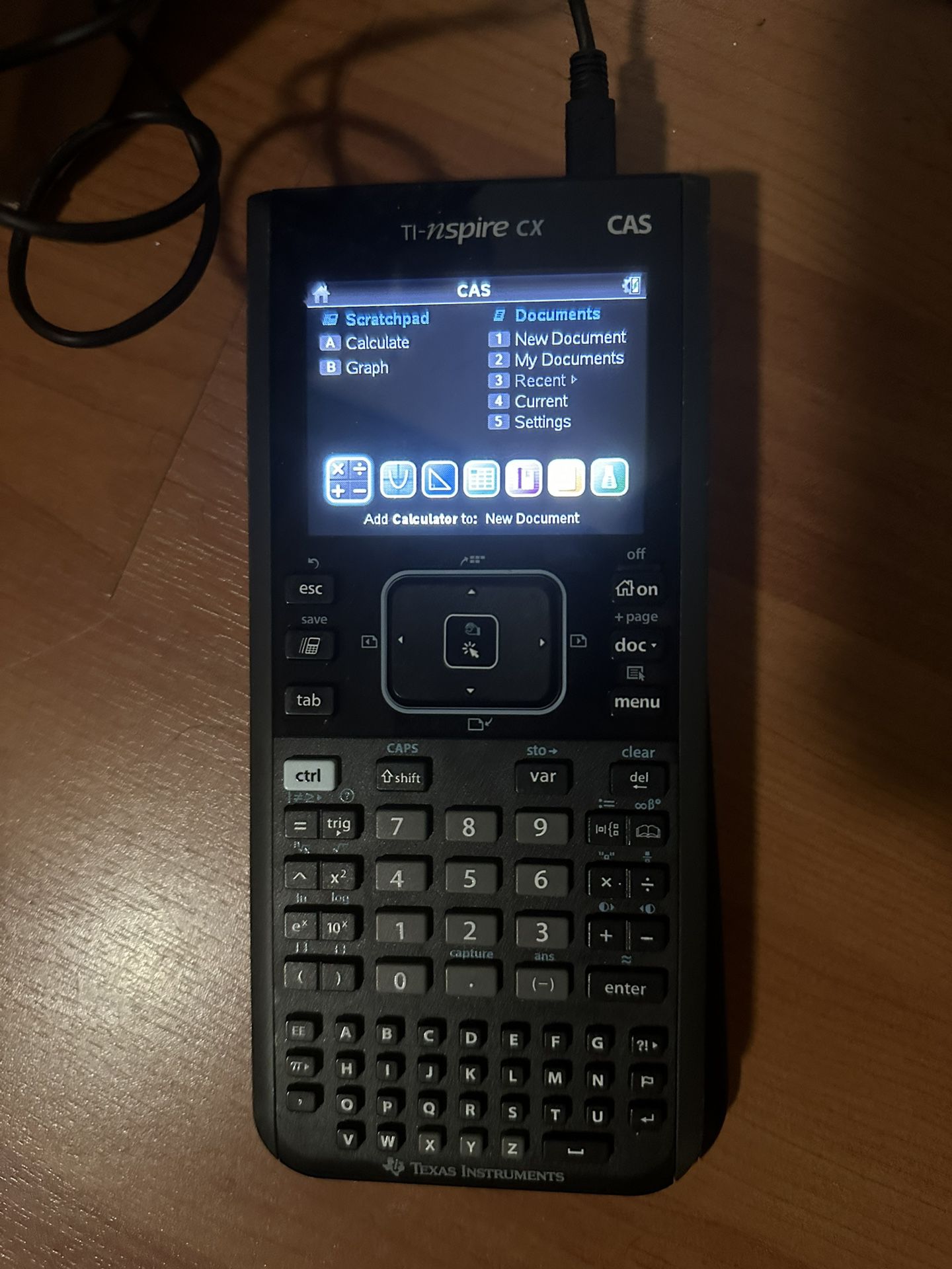 Texas Instruments Nspire CX CAS Graphing Calculator 
