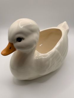Vintage Ceramic Duck Planter