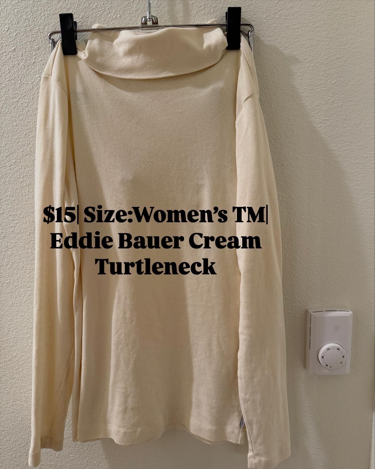 $15| Size:Women’s TM| Eddie Bauer Cream