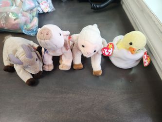 Ty beanie babies original 1990s Farm animals