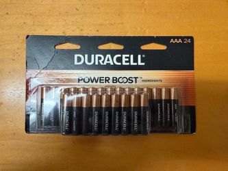 Brand new Duracell Power Boost Batteries - AAA 24pk