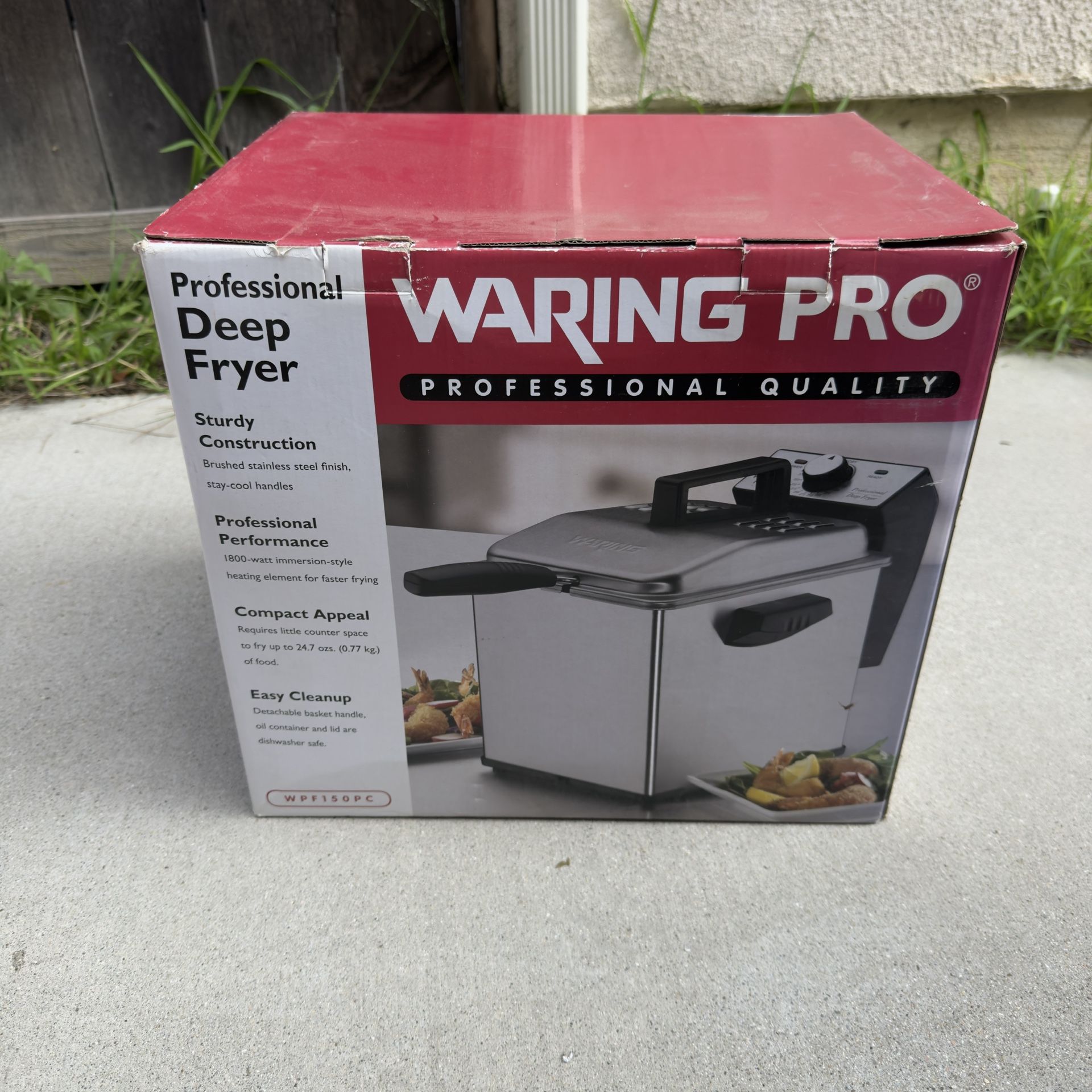 Waring Pro Professional Deep Fryer – Stainless Steel – New in Box