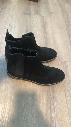 Steve Madden black suede Chelsea boots, size 10