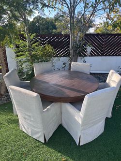 Restoration Hardware Dining 60” Table Set and Chairs