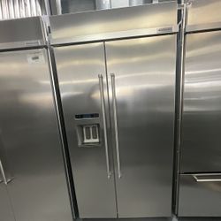 KitchenAid 42” Built-In Side-by-Side Refrigerator – Like New – Stainless Steel! ❄️🔥