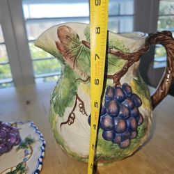 Pitcher And Plate Set