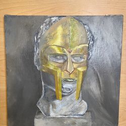 Mf Doom Gladiator Mask Oil Painting