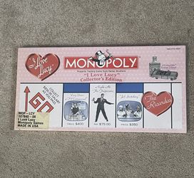 Collectors Edition “I Love Lucy” Monopoly Game