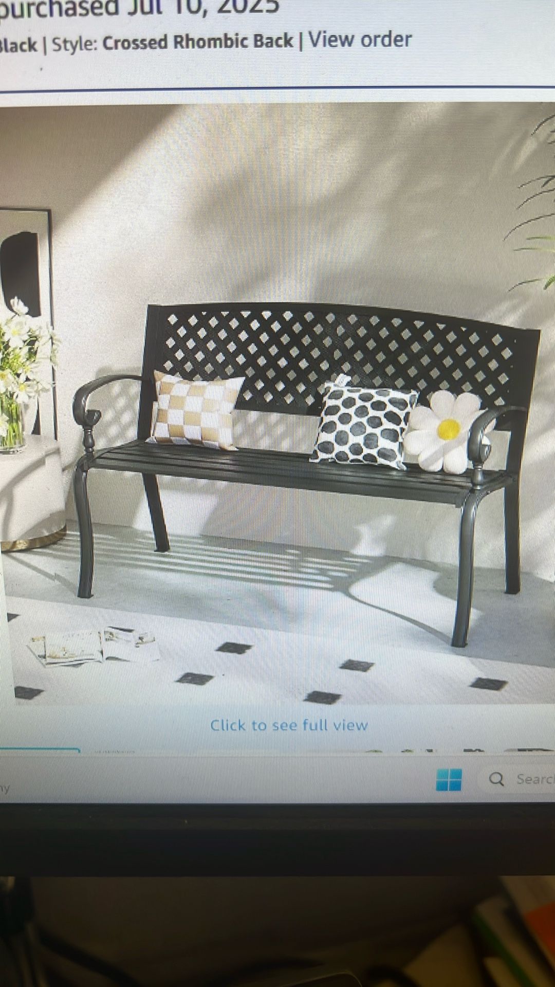 Garden Bench Metal