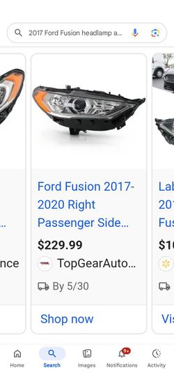 Ford fusion Headlamp assembly  2017-2020
