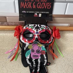 Mask & Gloves (Day Of The Dead)