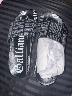John Galliano Newspaper Print Slides