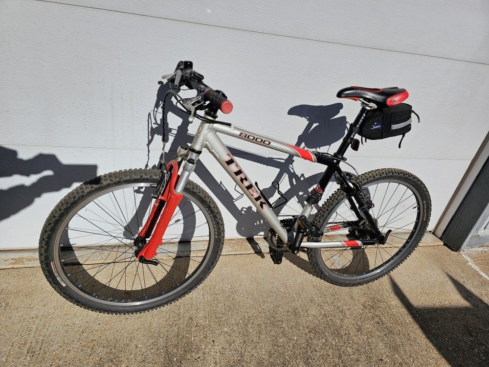 Two Trek Mountain Bikes. 8000 And 6700.