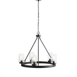 Arbeth 5-Light Bronze Outdoor Chandelier