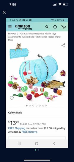 Cat Toys Box With 27