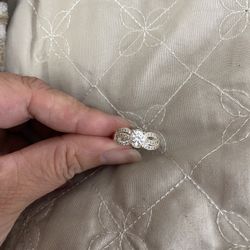 Real 925 Sterling Silver Wedding Ring Size 7