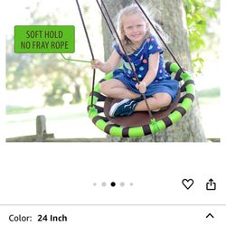 New 24 IN. Holds 250 Lbs Tree, Saucer Swing  
