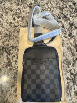 Louis Vuitton authentic small Damier Graphite outdoor sling bag
