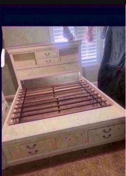 Queen bed frame $400
