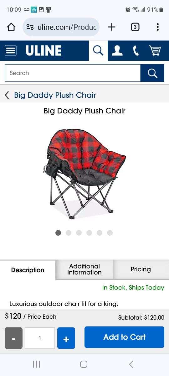 Big Daddy Plush Chair