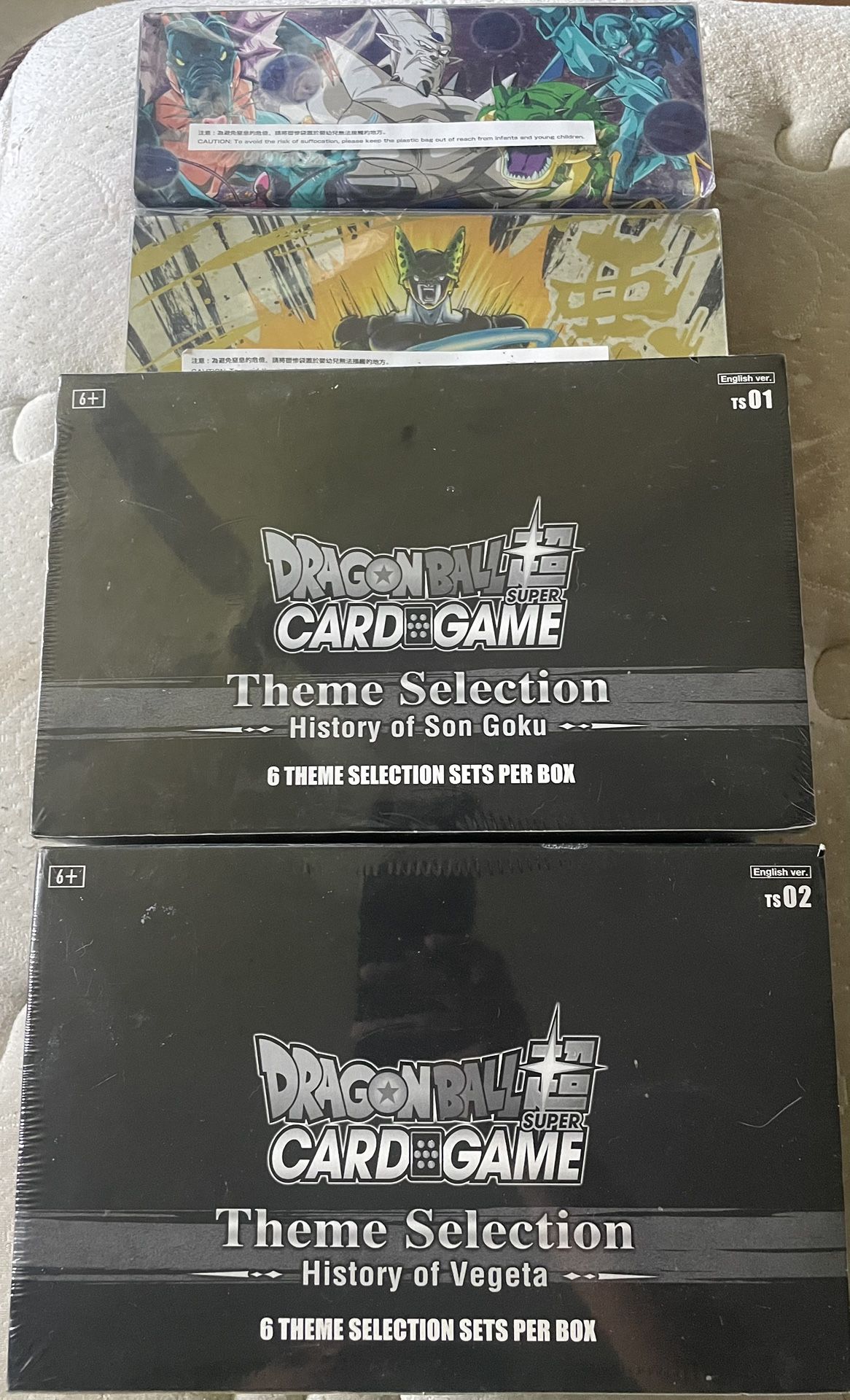 Dragon Ball Z Super Theme Selection History Of Vegeta Goku Box Sealed Lot 6 Ea.