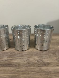 Mercury Glass Candle Holders