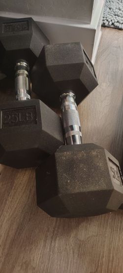 Two 25 lbs dumbbells in great condition