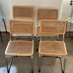 Set Of 4 Cesca Chairs 